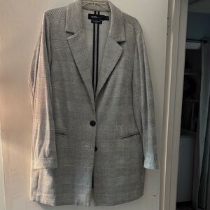 Torrid Women's Classic Black and White Check Blazer